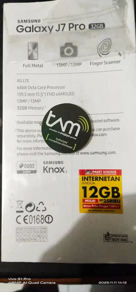 Samsung J7 Pro 3GB 32GB rom