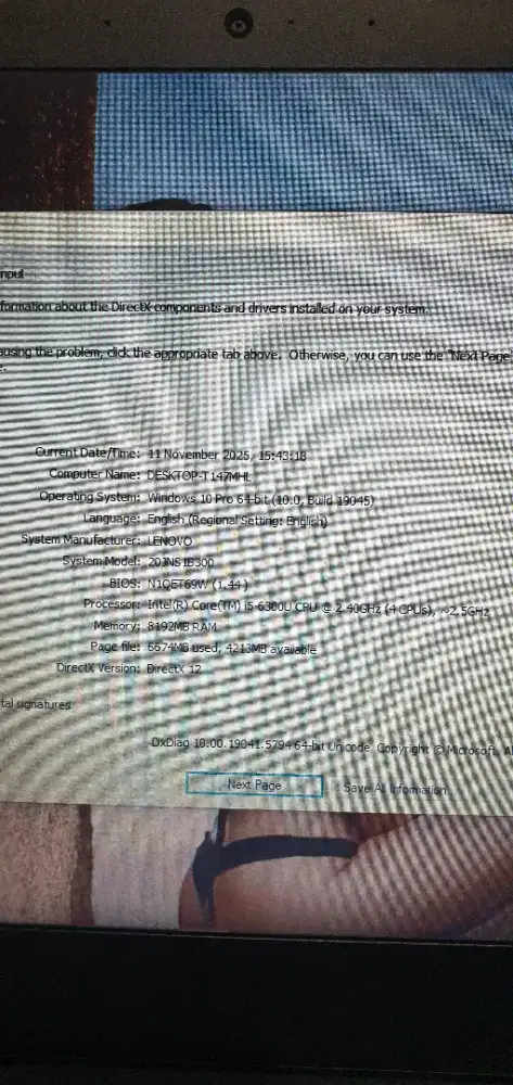 LAPTOP LENOVO T470 THINKPAD