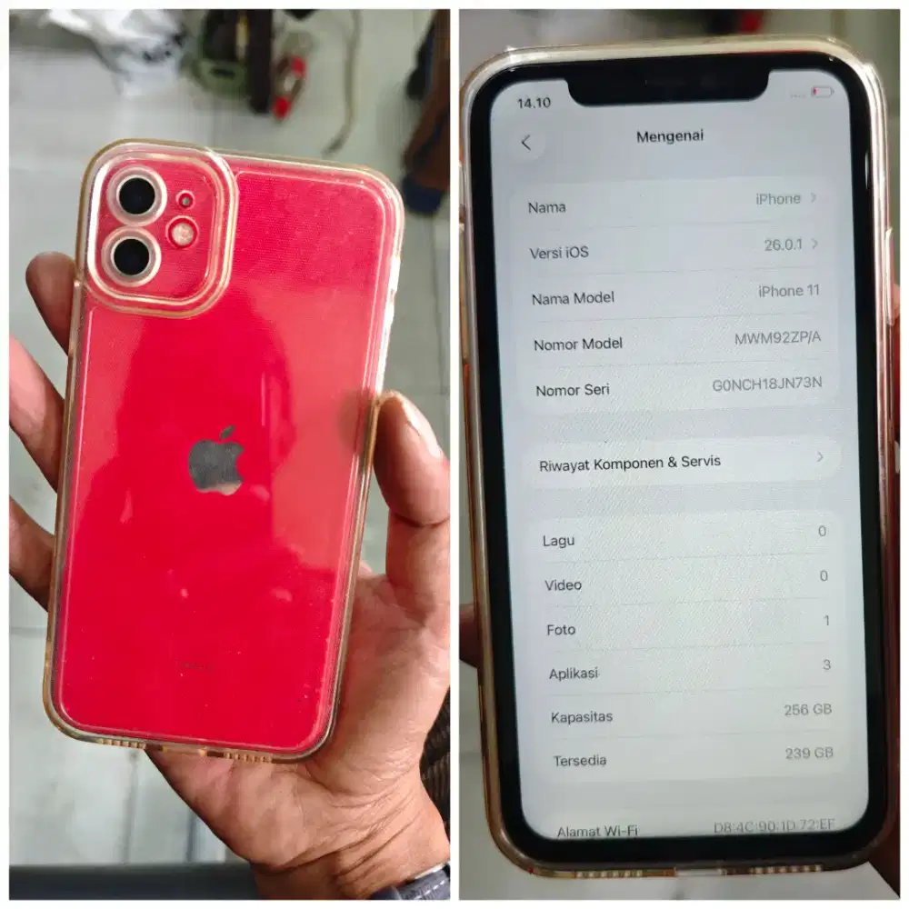 iPhone 11 256gb wifi only mulus Gress siap pake