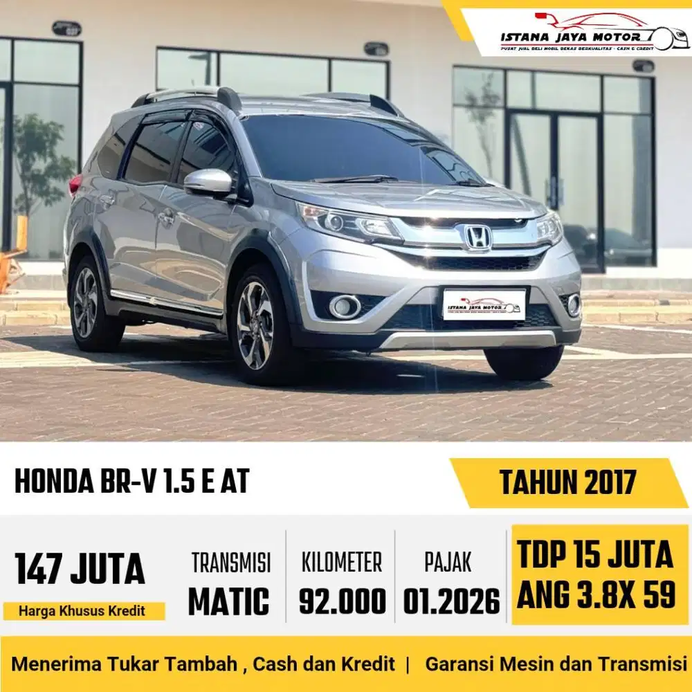 HONDA BR-V 1.5 E AT NIK 2017 SILVER