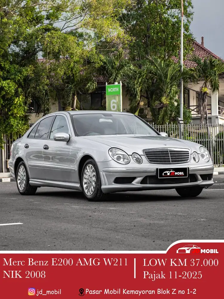 [ANTIK] Merc Benz E200 AMG W211 AT 2008 Silver Mercy