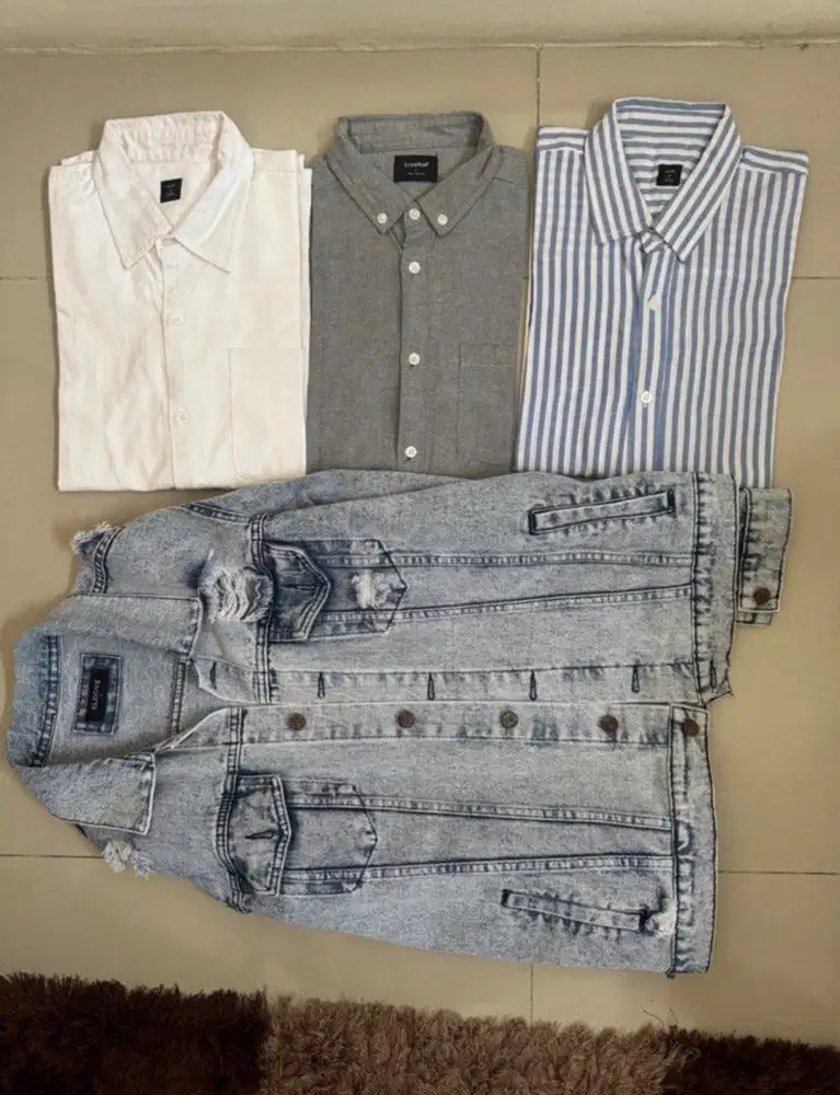 [PROMO 4 OUTER] jaket jeans dan kemeja