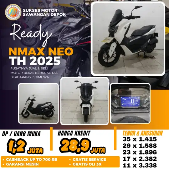 BISA CASH KREDIT YAMAHA NMAX NEO TH 2025 UNIT MULUS BERGARANSI