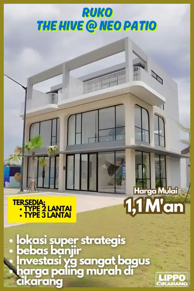 Ruko The Hive Neo Patio Lippo Cikarang