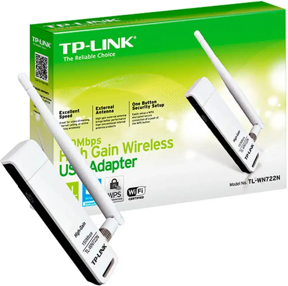 TP-LINK TL-WN722N HIGH GAIN WIRELESS USB ADAPTER