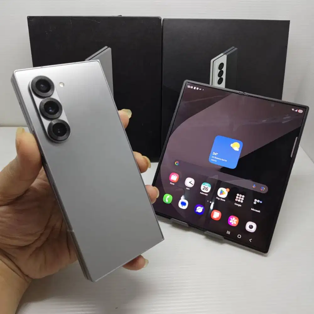 LIKE NEW GRESS SAMSUNG GALAXY Z FOLD 6 5G 12/256GB RESMI INDO EX SEIN
