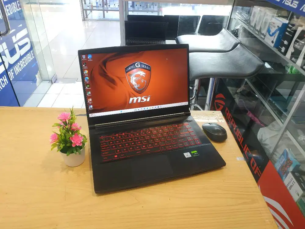 DIJUAL LAPTOP GAMING MSI GF63 THIN CORE i7 GEN 10 RAM 16GB NVIDIA
