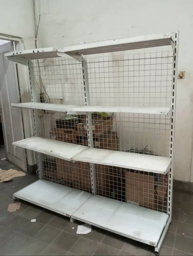 rak bekas minimarket, barang sesuai foto