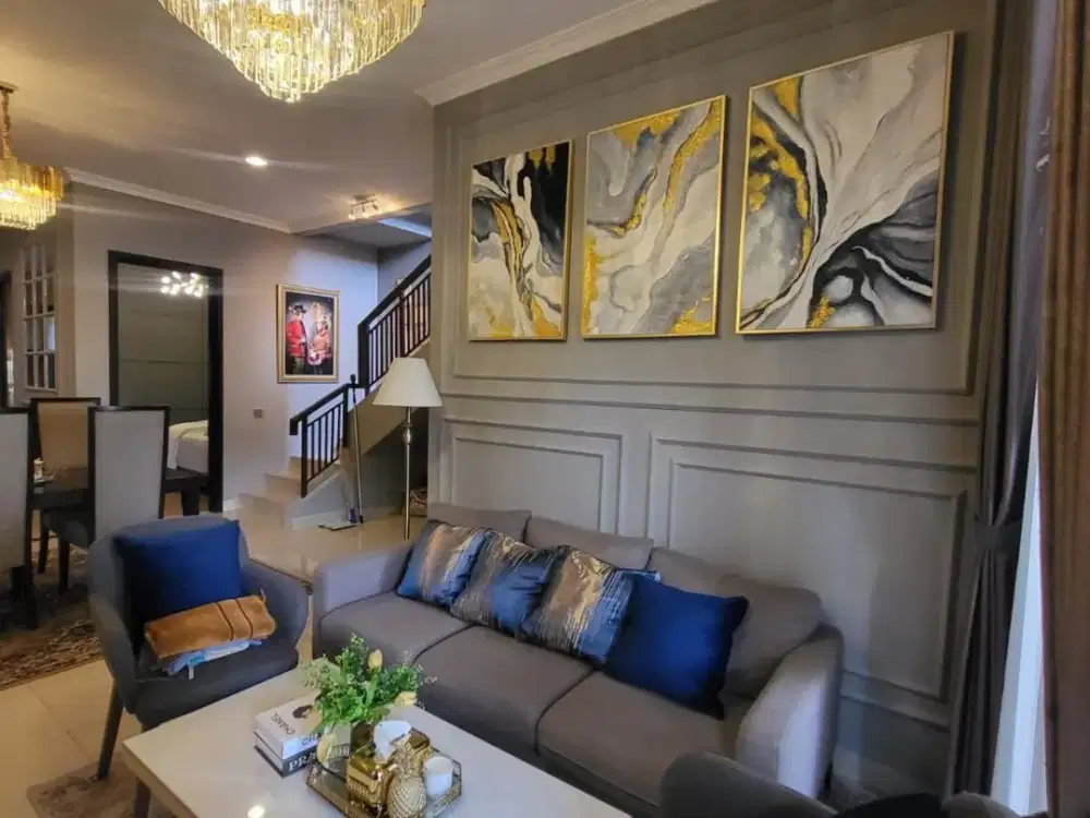 Rumah 7x18 Semi Furnished Interior Cakep di Illustria Eminent BSD