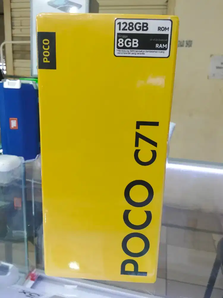 Poco c71 blue 8/128gb garansi resmi 1 tahun