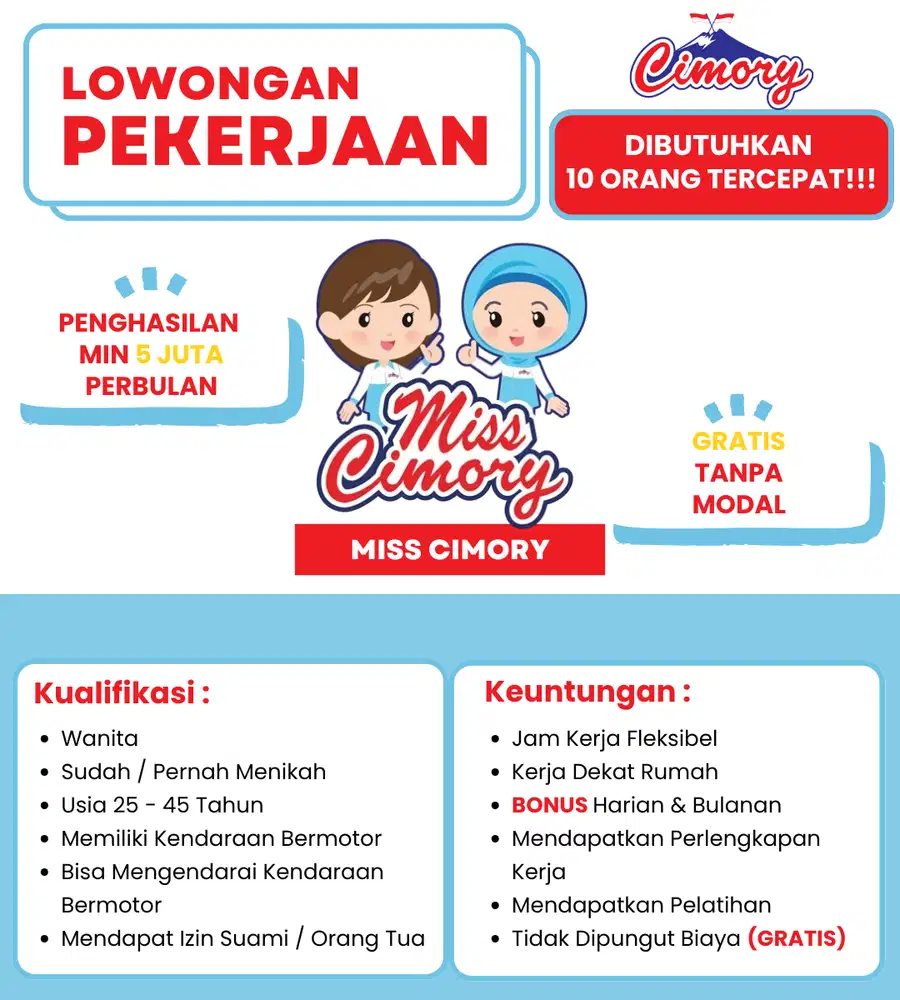 Lowongan Kerja Miss Cimory