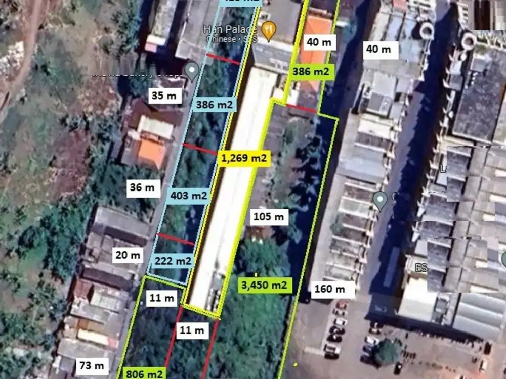 Disewakan Tanah di Jalan Raya Hr Muhammad Surabaya