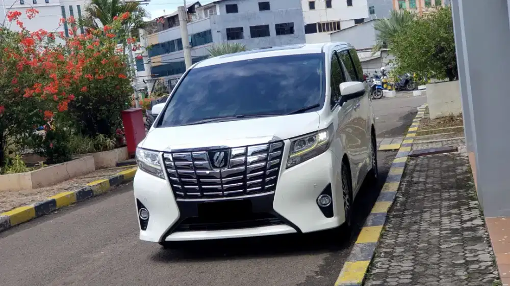 Toyota alphard g atpm 2017 putih sunroof