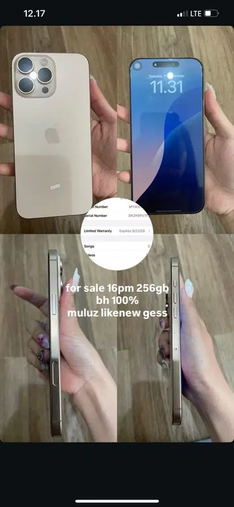 DIJUAL IPHONE 16 PRO MAX IBOX NEGO