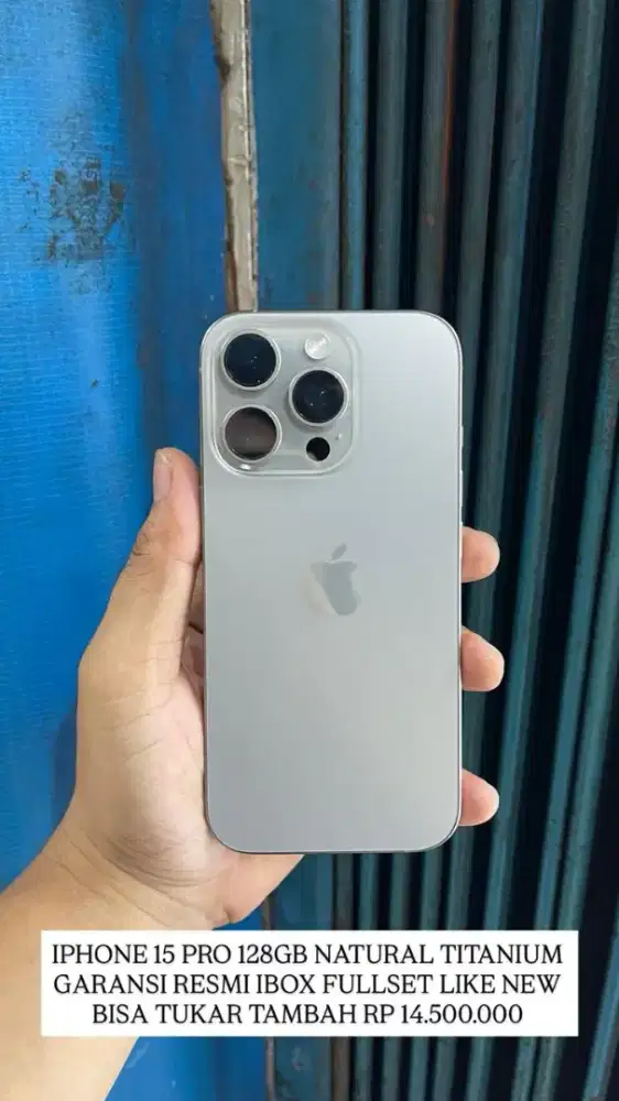 Iphone 15 pro natural titanium