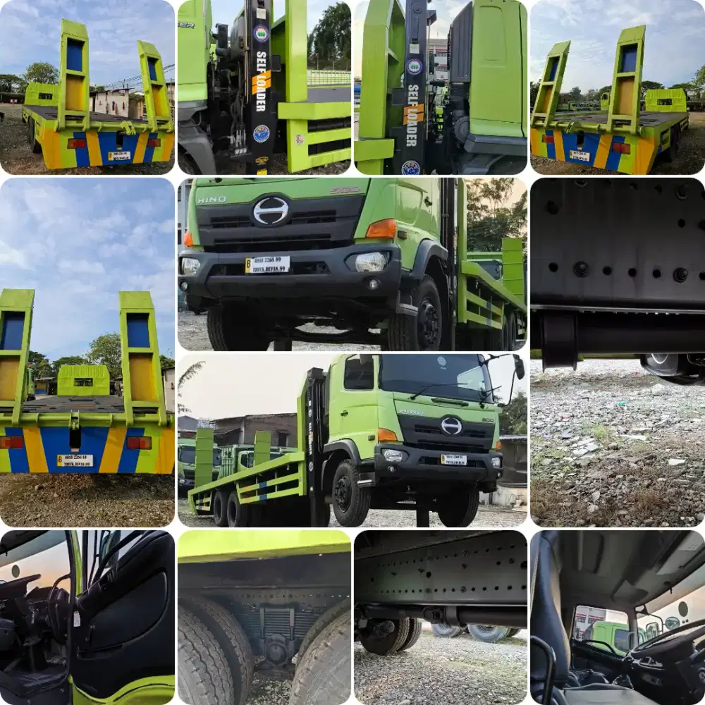 HINO LOHAN FM260JW ASLI LONG SELF LOADER 6X4 TRONTON ISTIMEWA SEKALI