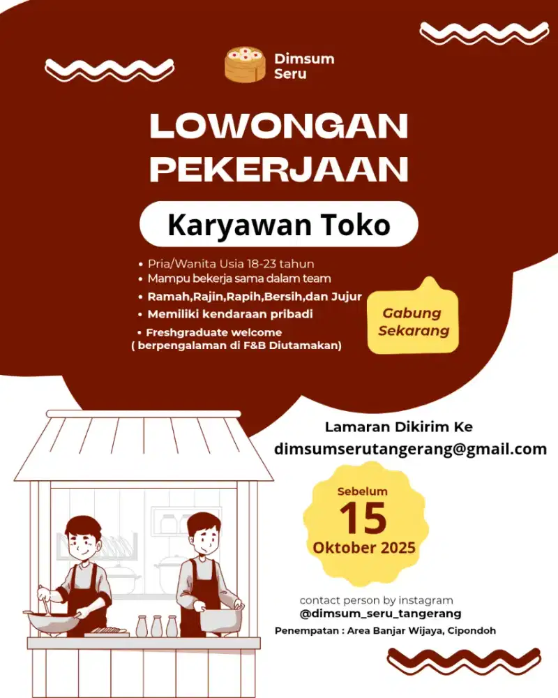 LOWONGAN KARYAWAN TOKO
