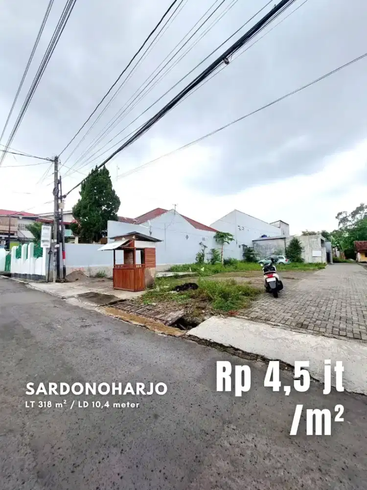 Dijual Tanah Hook Strategis dekat Kampus UII Jalan Kaliurang