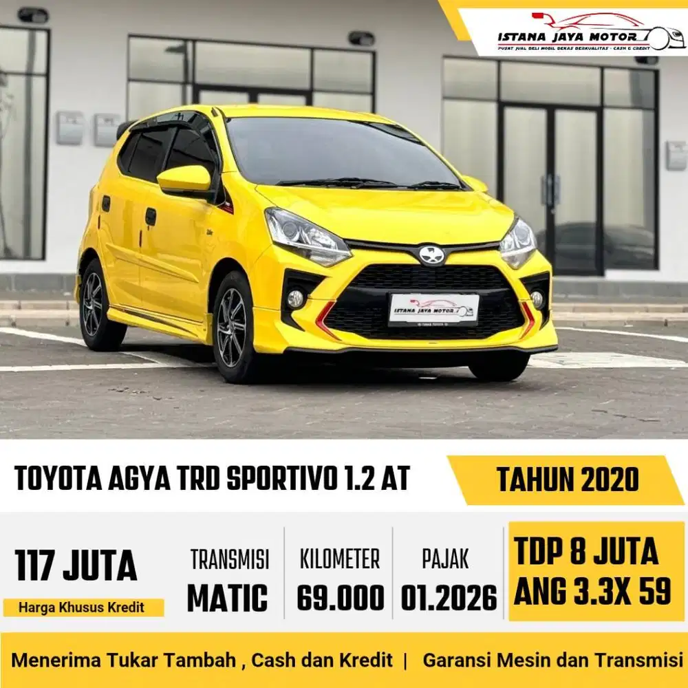 DP 8JT Toyota Agya TRD Sportivo 1.2 AT 2020