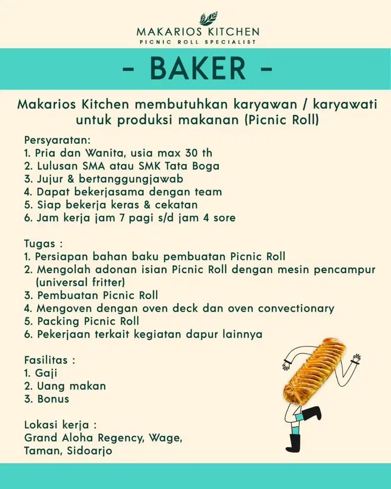 Lowongan Kerja Baker