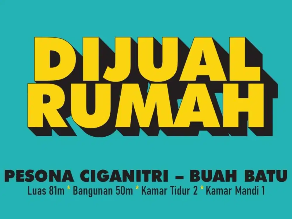 JUAL RUMAH MURAH DI, PESONA CIGANITRI, CIGANITRI, BUAH BATU, BOJONGSOANG,