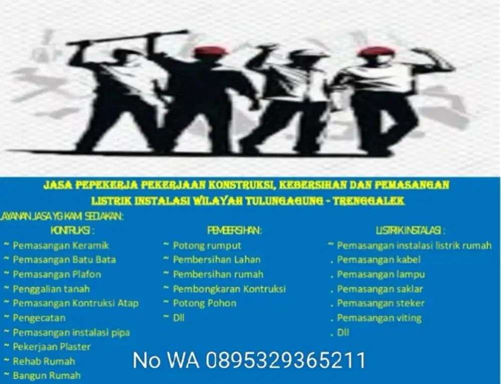 Jasa apa aja yg mungkin akan dikerjakan