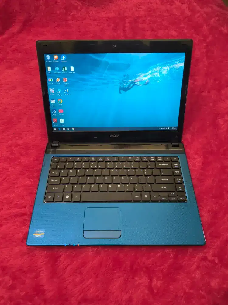 Dijual laptop acer aspire 4750,intel core i5 gen 2,ram 4 gb,hdd 500 gb