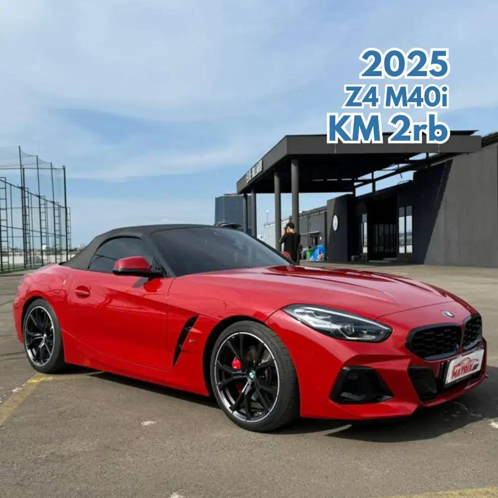 BMW Z4 M40i 2025 NIK 2024 Red on Black Merah Z 4 Cabriolet Cabrio