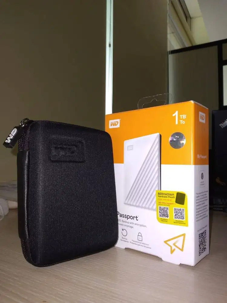 WD My Passport HDD Hard Disk Eksternal 4.22 Inch USB 3.2 1TB