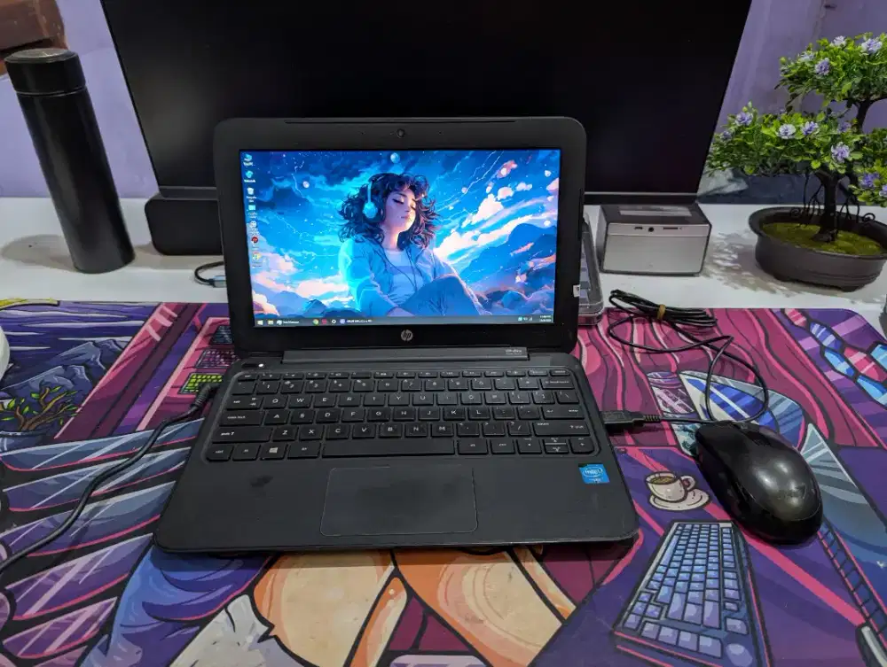 Laptop HP Notebook Intel Celeron CPU N2840 Ram 2GB HDD 250GB 12 Inch