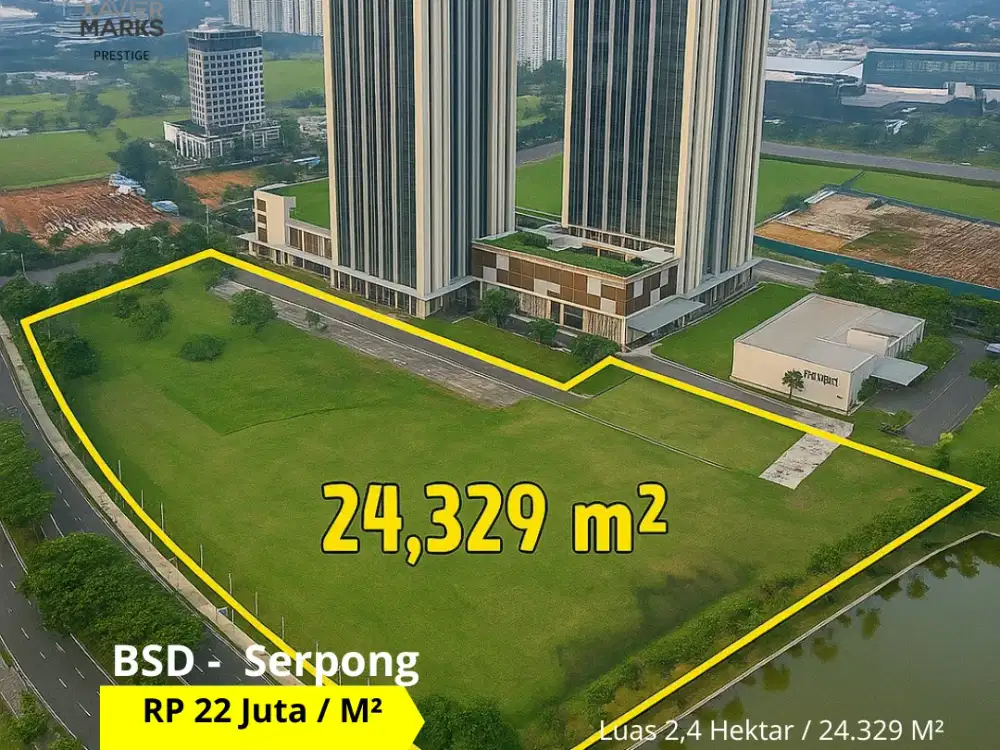 FOR SALE Kavling Komersial Paling Premium di samping apartemen branz BSD
