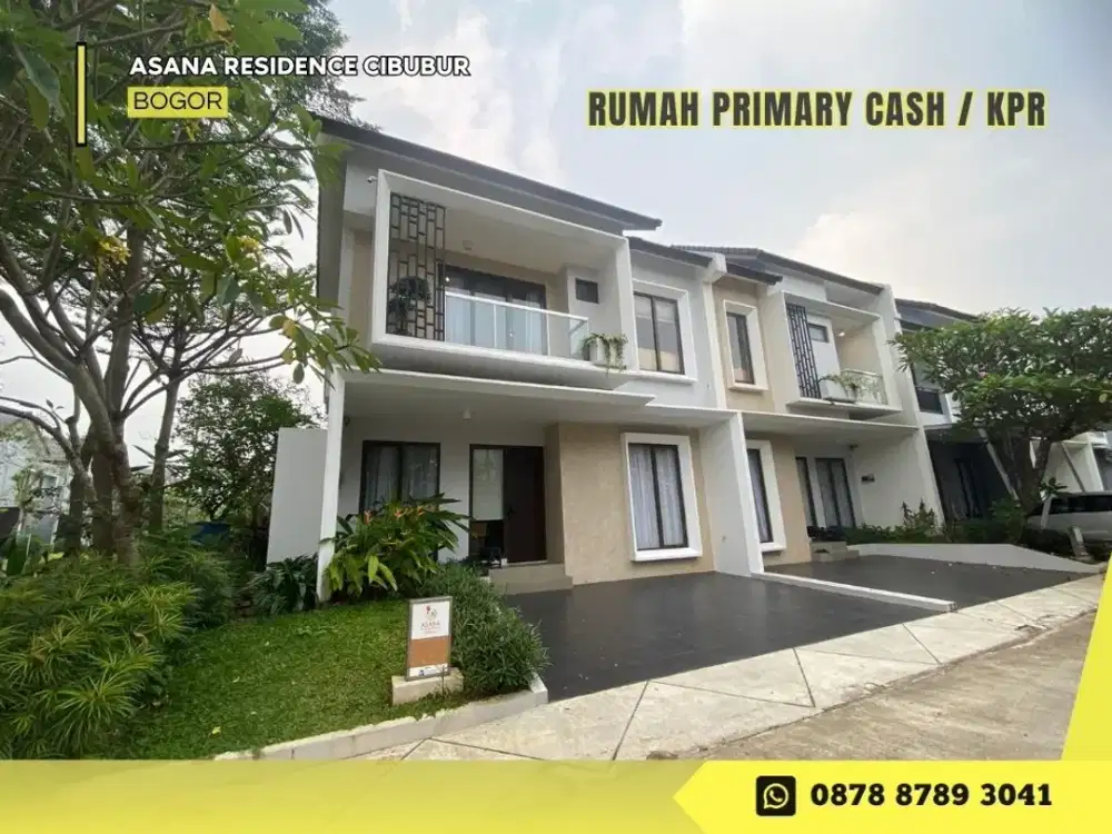 Jual Rumah 2LT Modern Strategis 10JT ALL IN di Asana Residence Cibubur