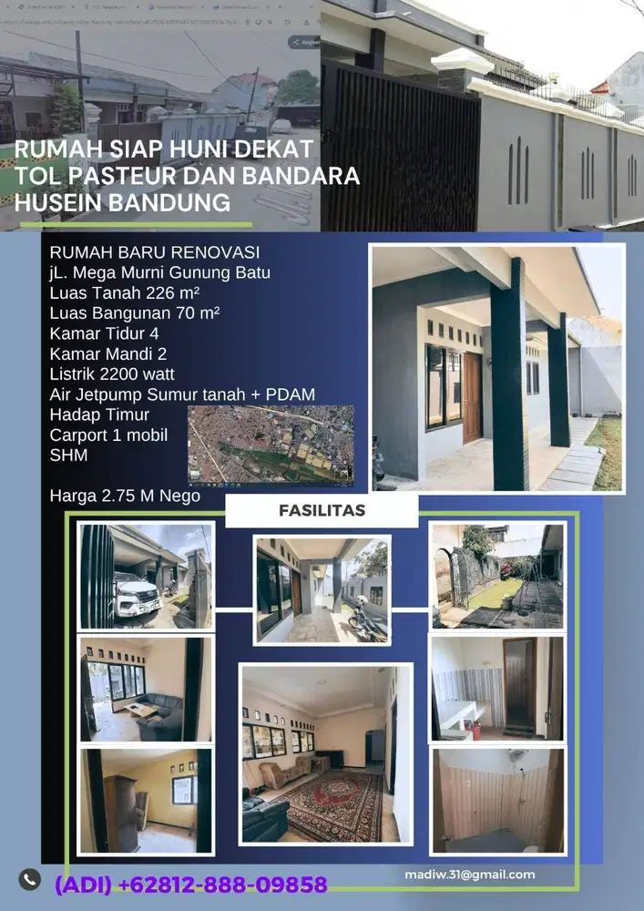 Rumah Siap Huni di Megaraya Gunung Batu