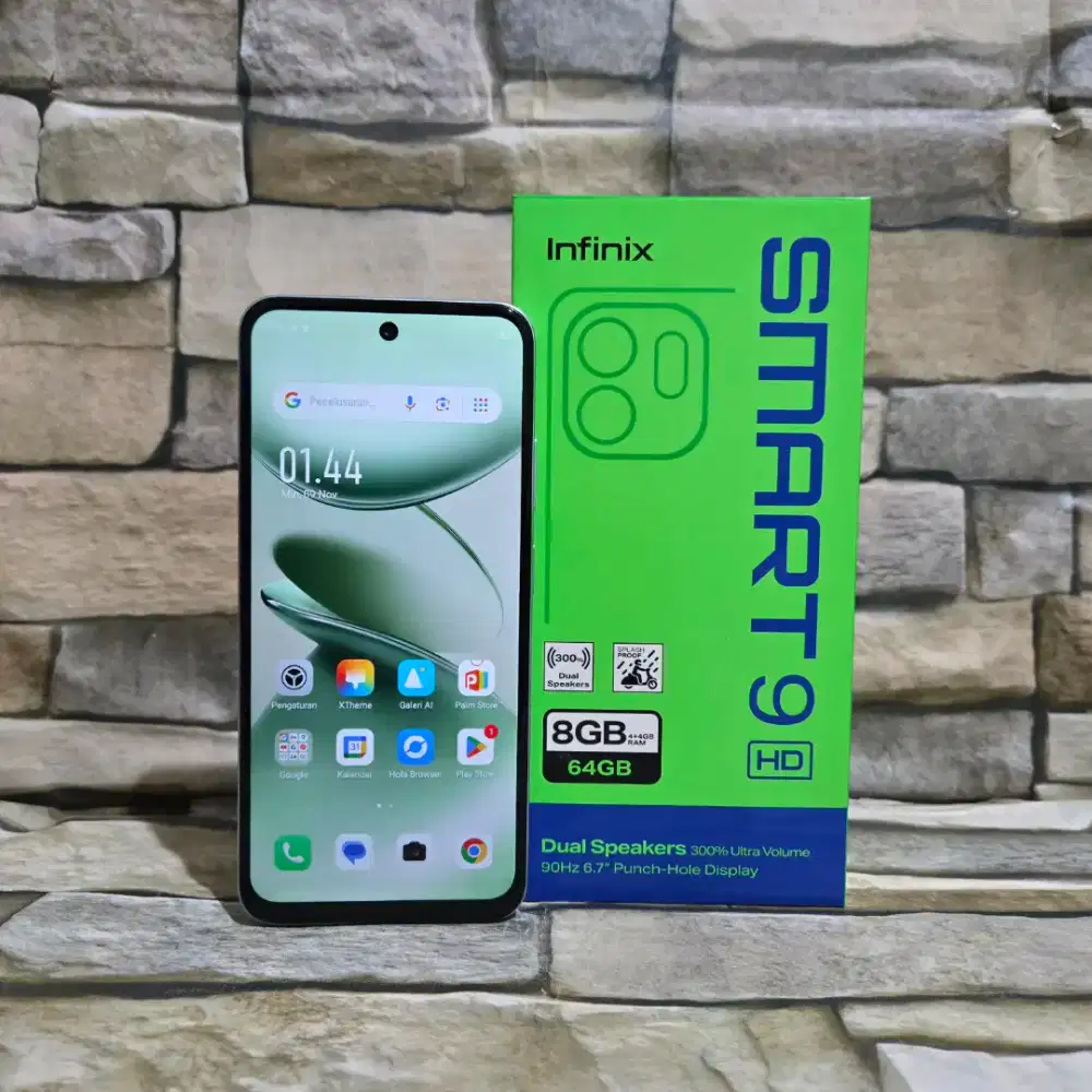 Infinix Smart 9 HD 4/64 4G Green Fulset segel mulus 98% Garansi