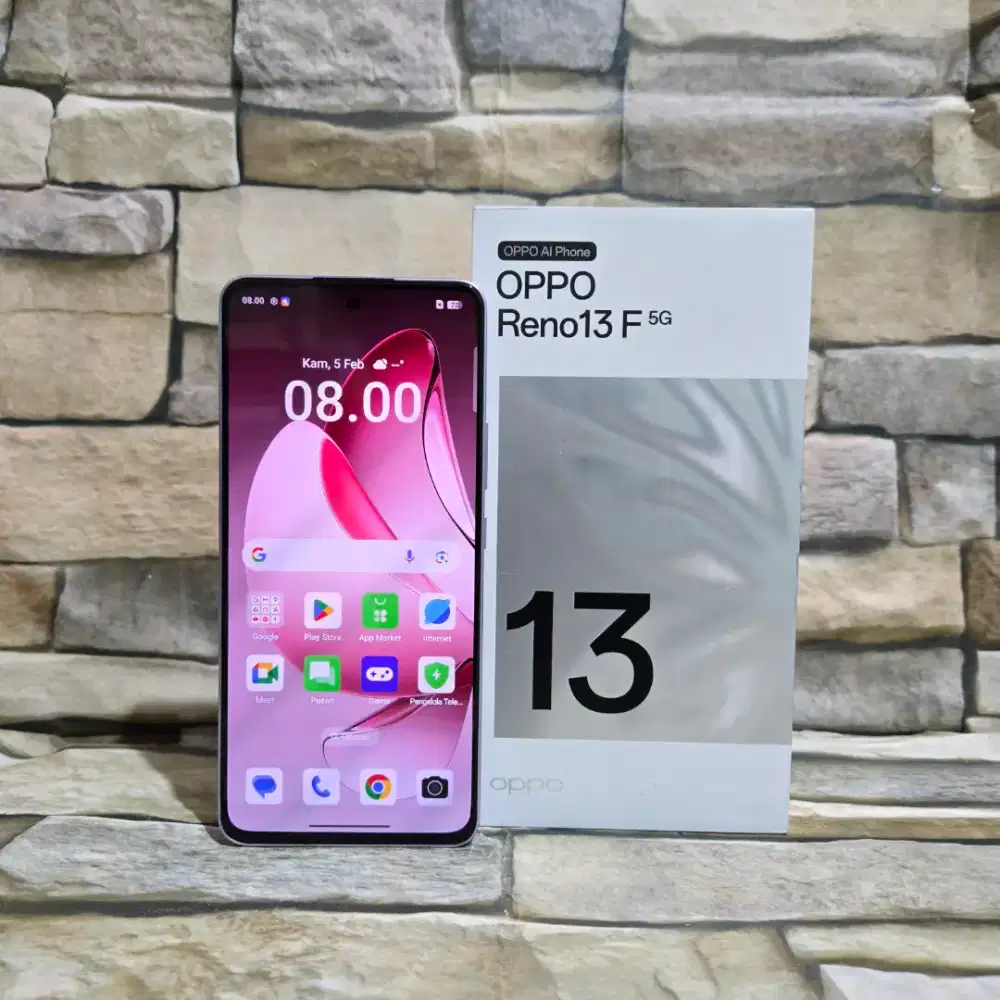 Oppo Reno 13F 5G 12/256 Ungu Fulset segel mulus 90% Garansi panjang