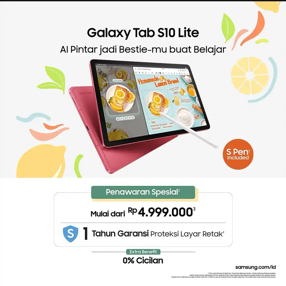 Samsung TAB S10Lite 5G Spen 2025 (COD FREE ONGKIR) Cicilan 500rbuan