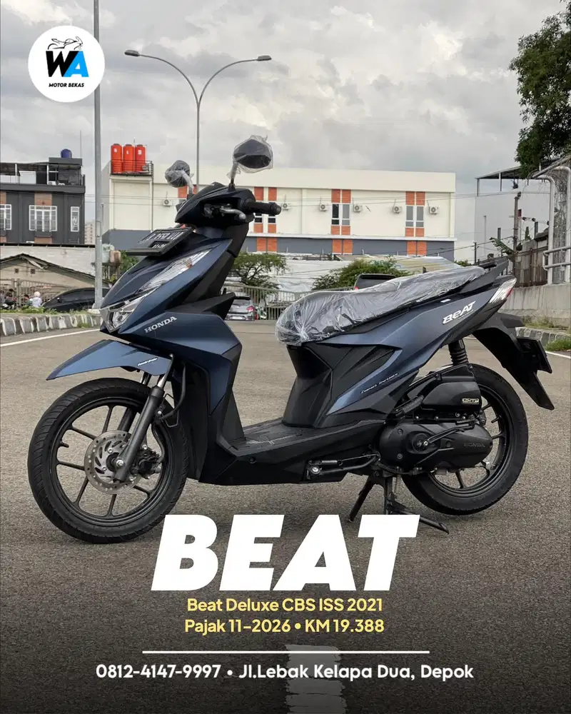 Cash/Kredit Honda Beat Deluxe Cbs Iss Tahun 2021