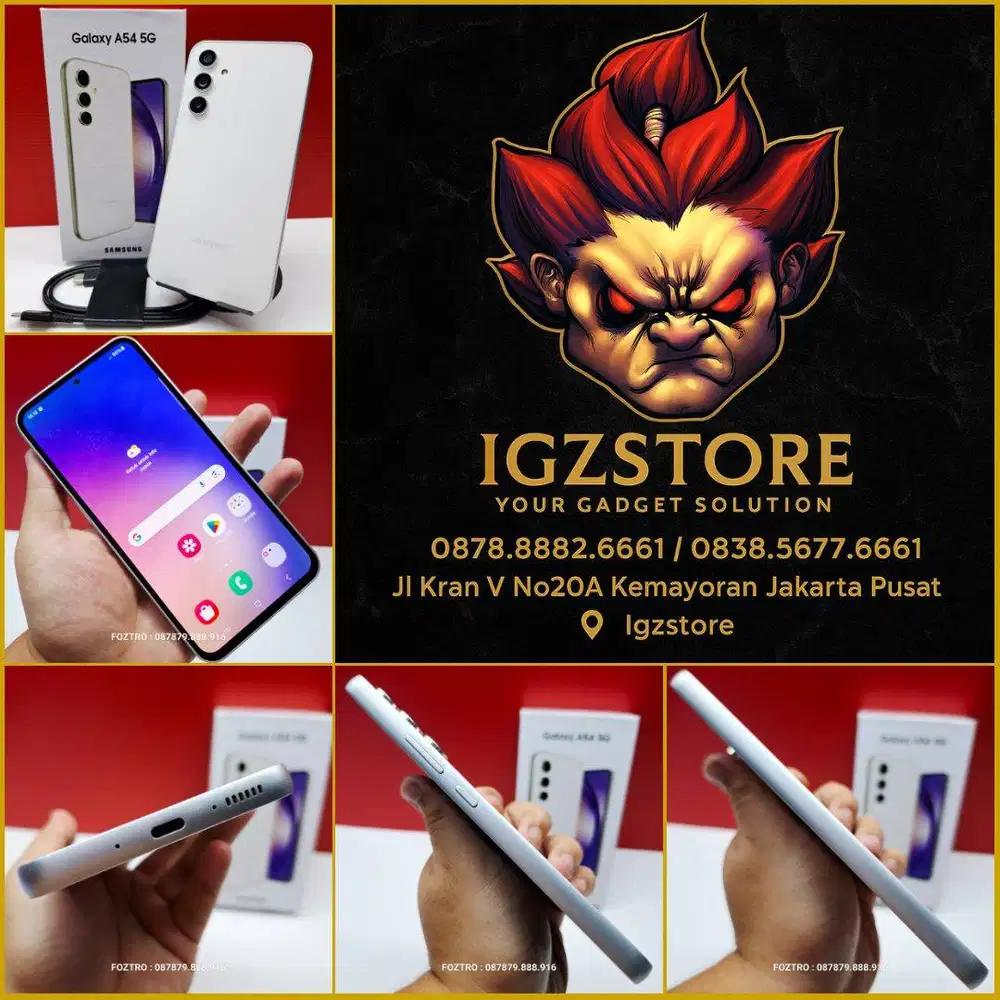 LIKE NEW Samsung Galaxy A54 5G 8/256GB White Fullset NO MINUS