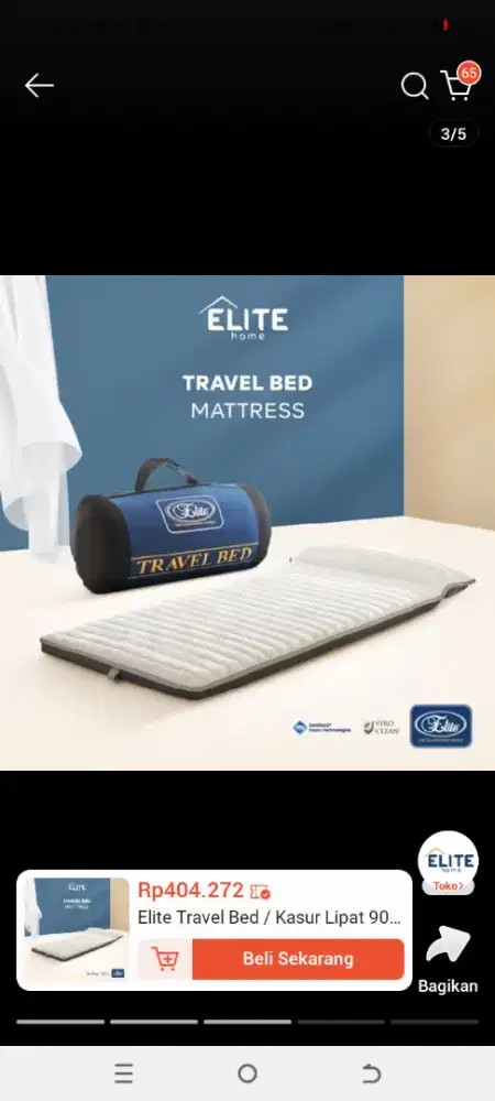 TRAVEL BED MERK ELITE