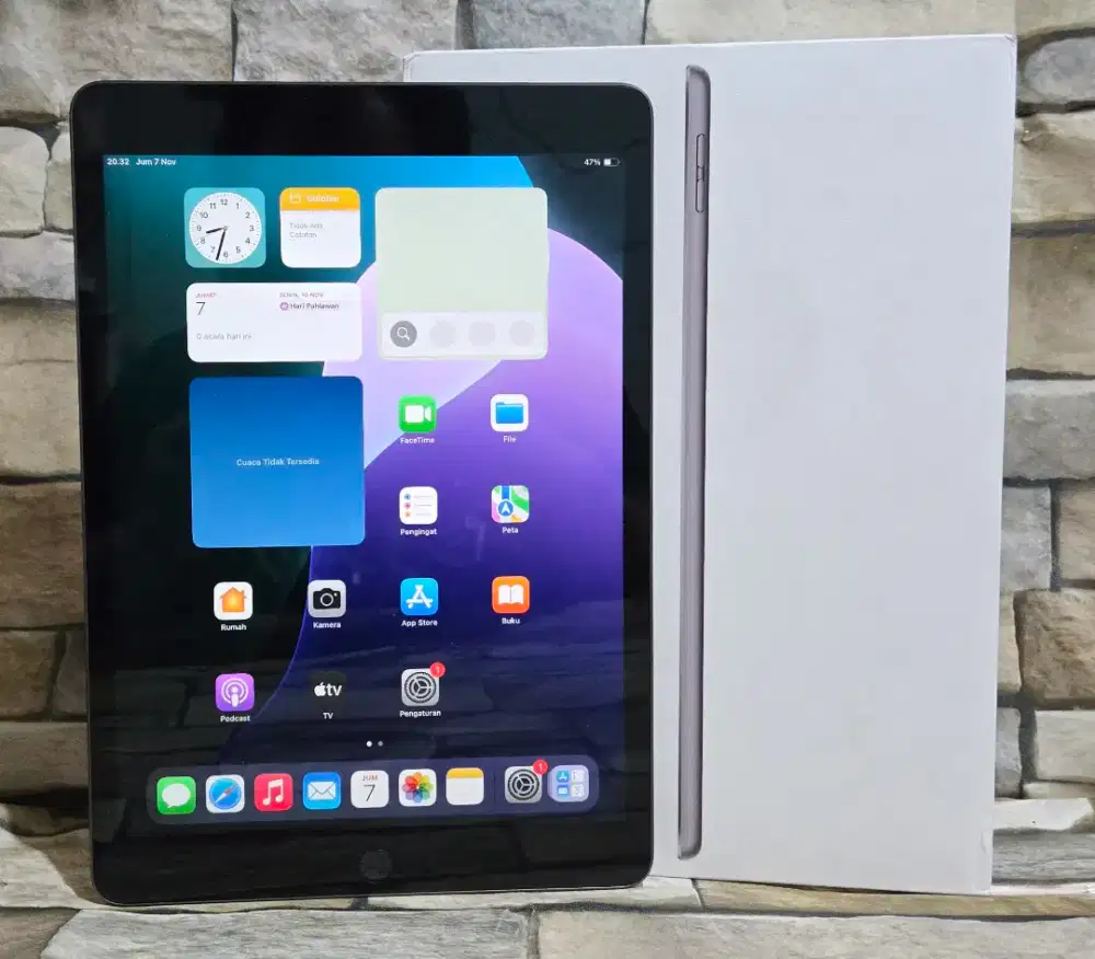 Ipad Gen 9 64Gb Resmi ibox Wifi Fulset segel mulus 98%