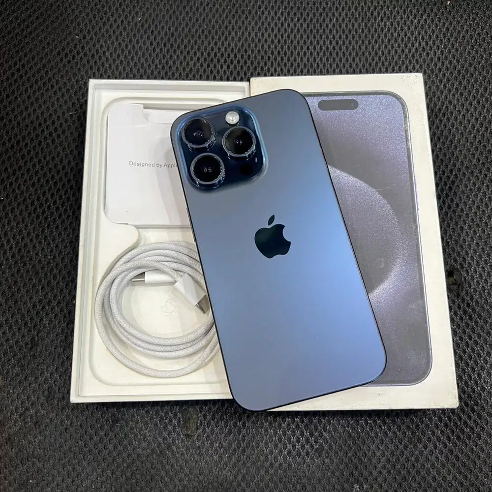 iphone 15 pro 256gb ibox Pa/a fullset original mulus like new