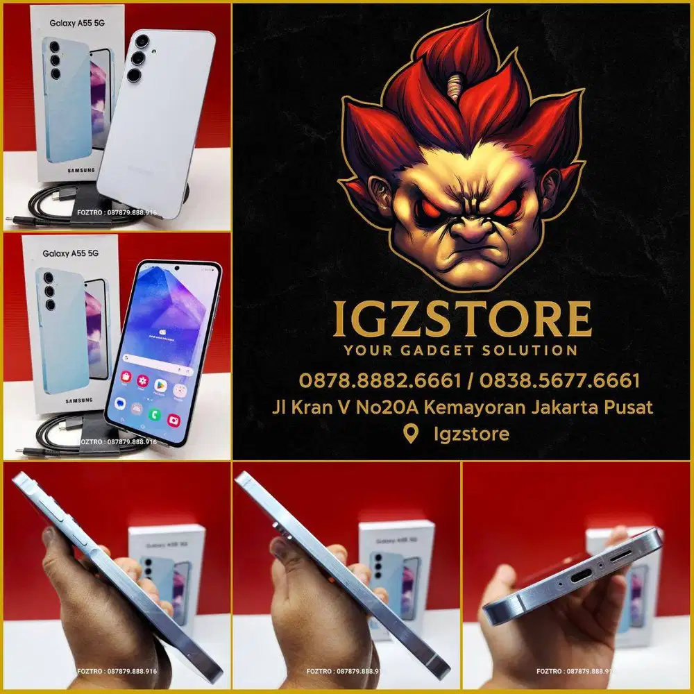 LIKE NEW Samsung Galaxy A55 8/256GB 5G ICE BLUE Fullset NO MINUS