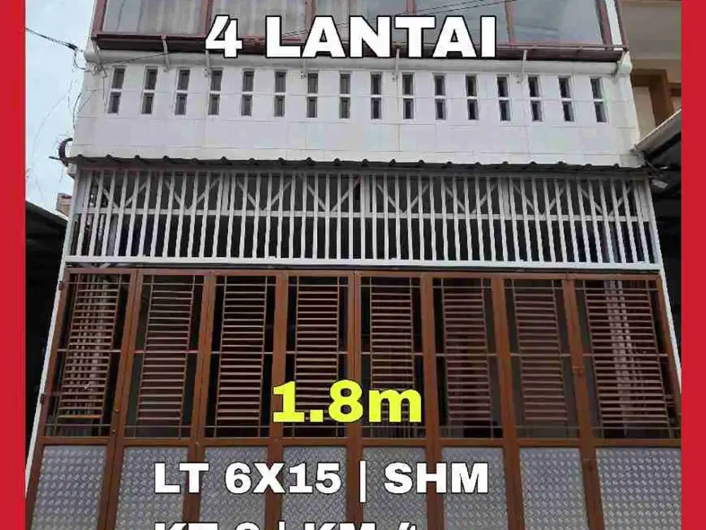 Wilson Rumah murah 4 lantai di grand poris