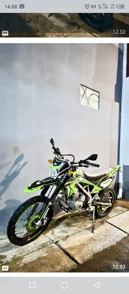 Jual motor trail bekas like new