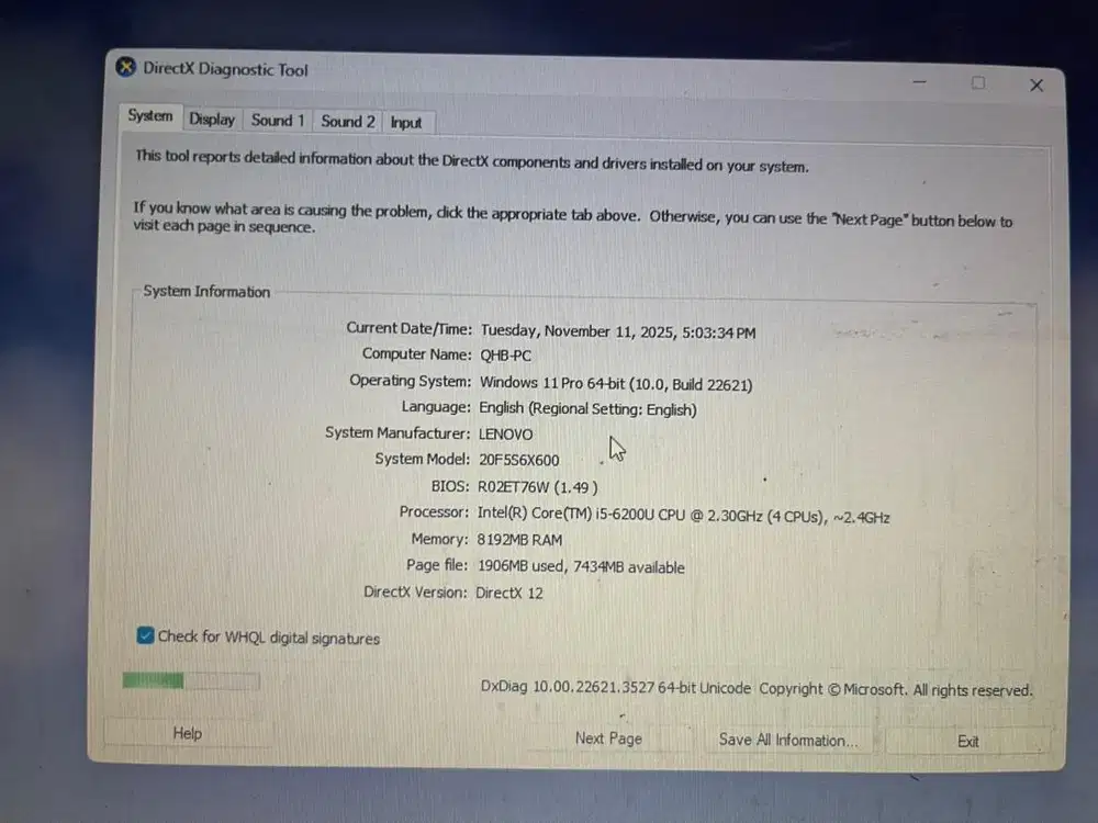 Laptop lenovo thinkpad x260