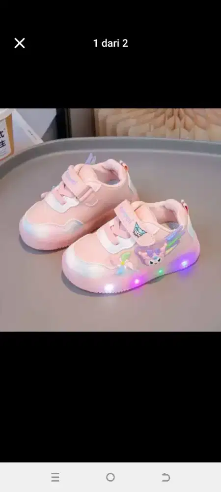 Sepatu anak perempuan umur 2 th