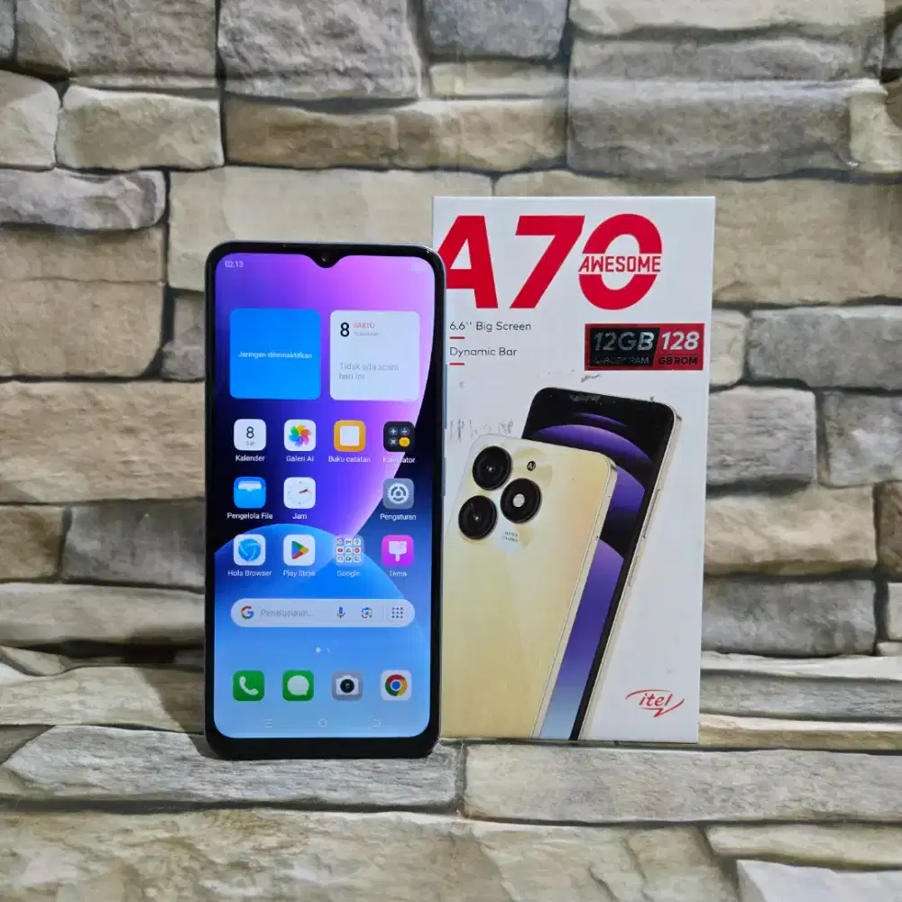 Itel A70 4/128 4G Fullset Segel Normal Mulus 98%