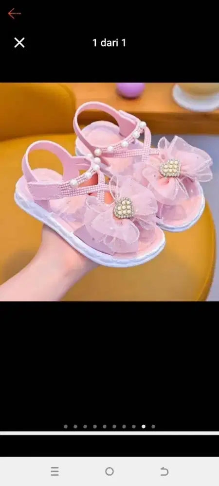 Sepatu anak perempuan umur 1 th sampai 2 th