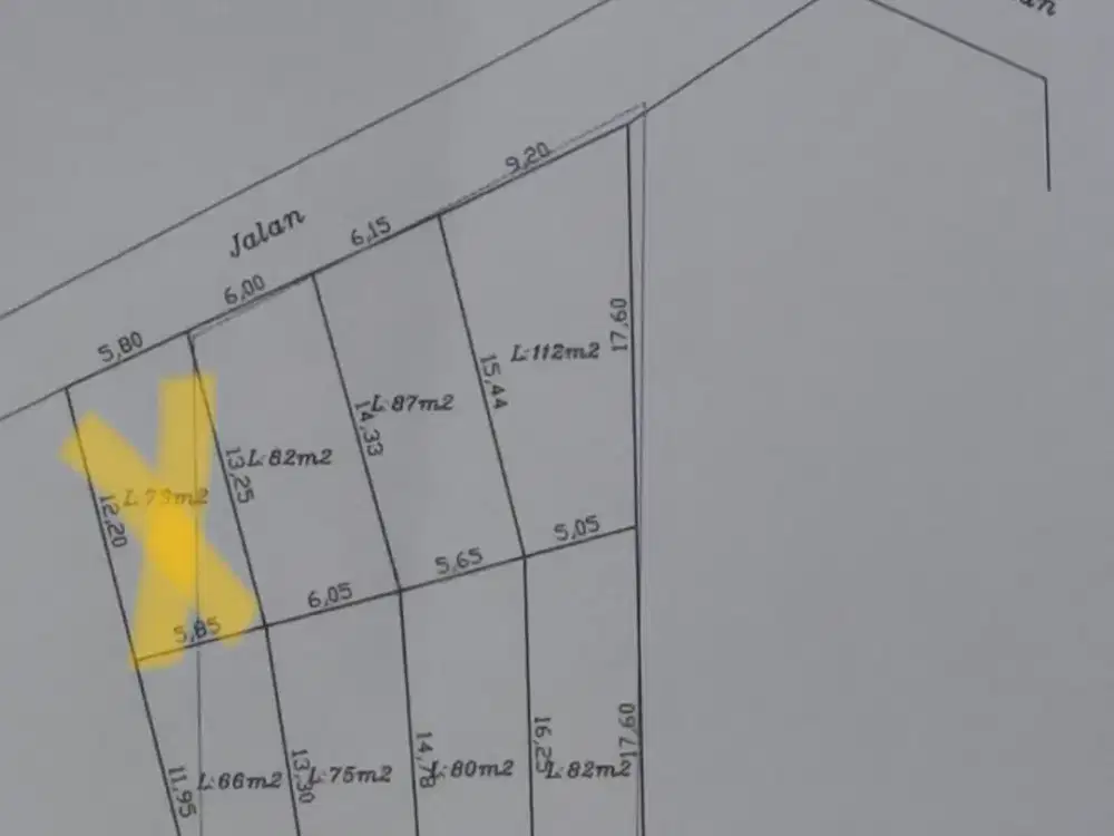 MURAH! Kavling Cinangka strategis 50m Skolah, kuliner, Akses mobil,SHM