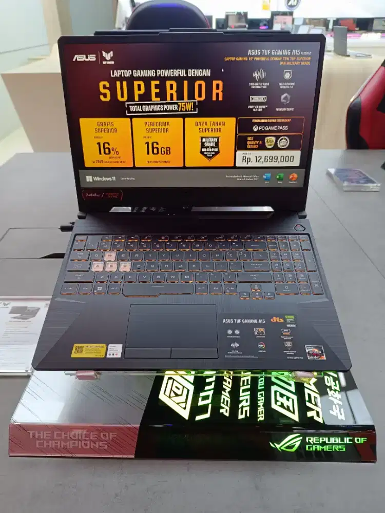 Asus Tuf Gaming A15 FA506 
Cicilan mulai dari 900 ribuan aja ...